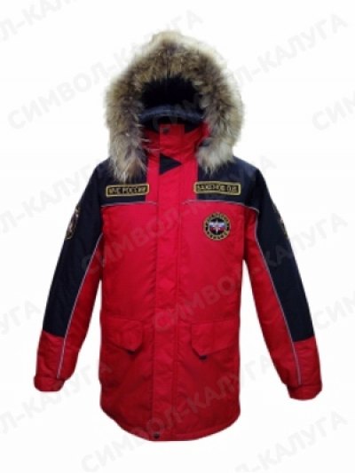 Зимняя куртка мчс нового образца с мехом на капюшоне