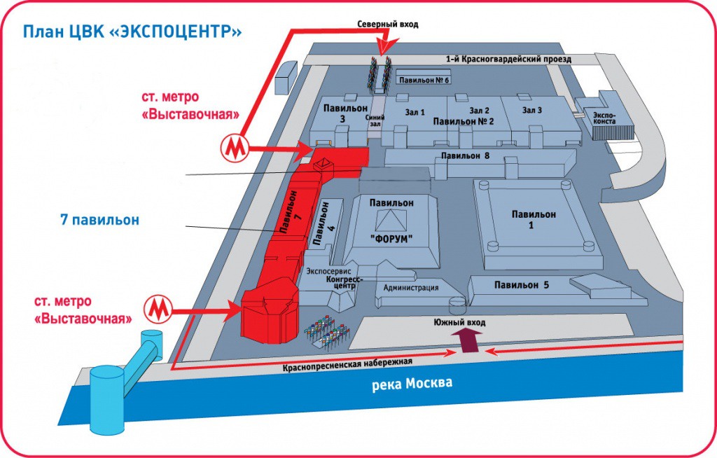 Карта экспо москва